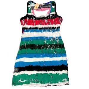 Candalite Colorful Sequined Summer Dress